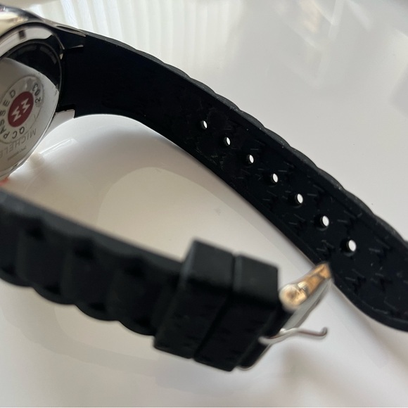 Black band Michele watch - Picture 3 of 4